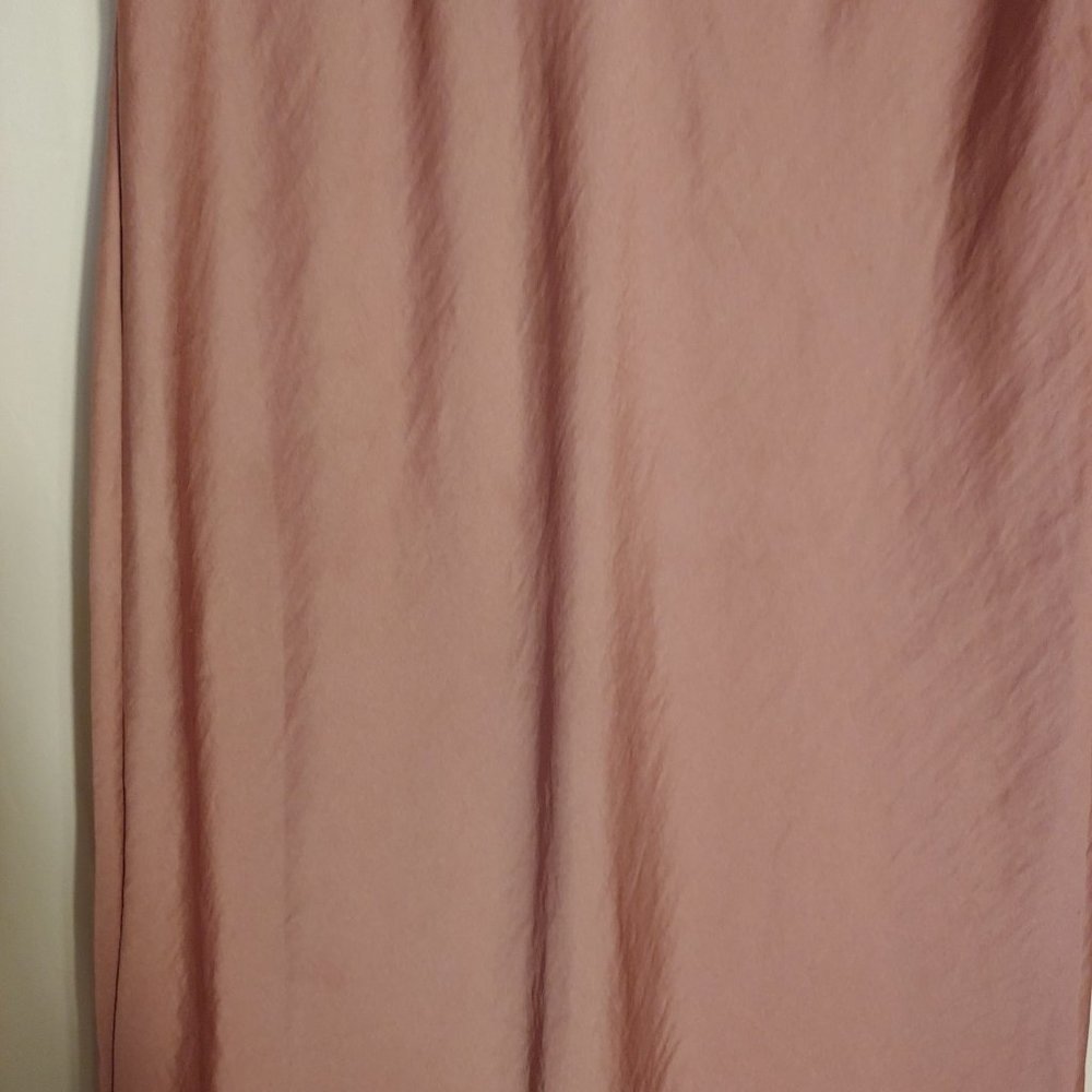Free People Silky Flowy Boho Runway Trendy Y2K Festival Blush Maxi Skirt 12 - Picture 8 of 16